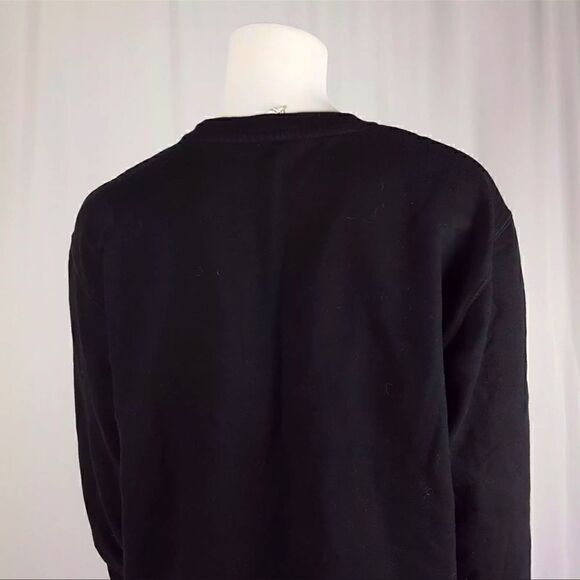 Womens Medium Black and Gold "I Can't Stop Watching Youtubers" Graphic Sweater - Picture 4 of 9